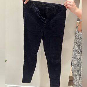 J Brand Dark Blue Velvet Pants - Size 28